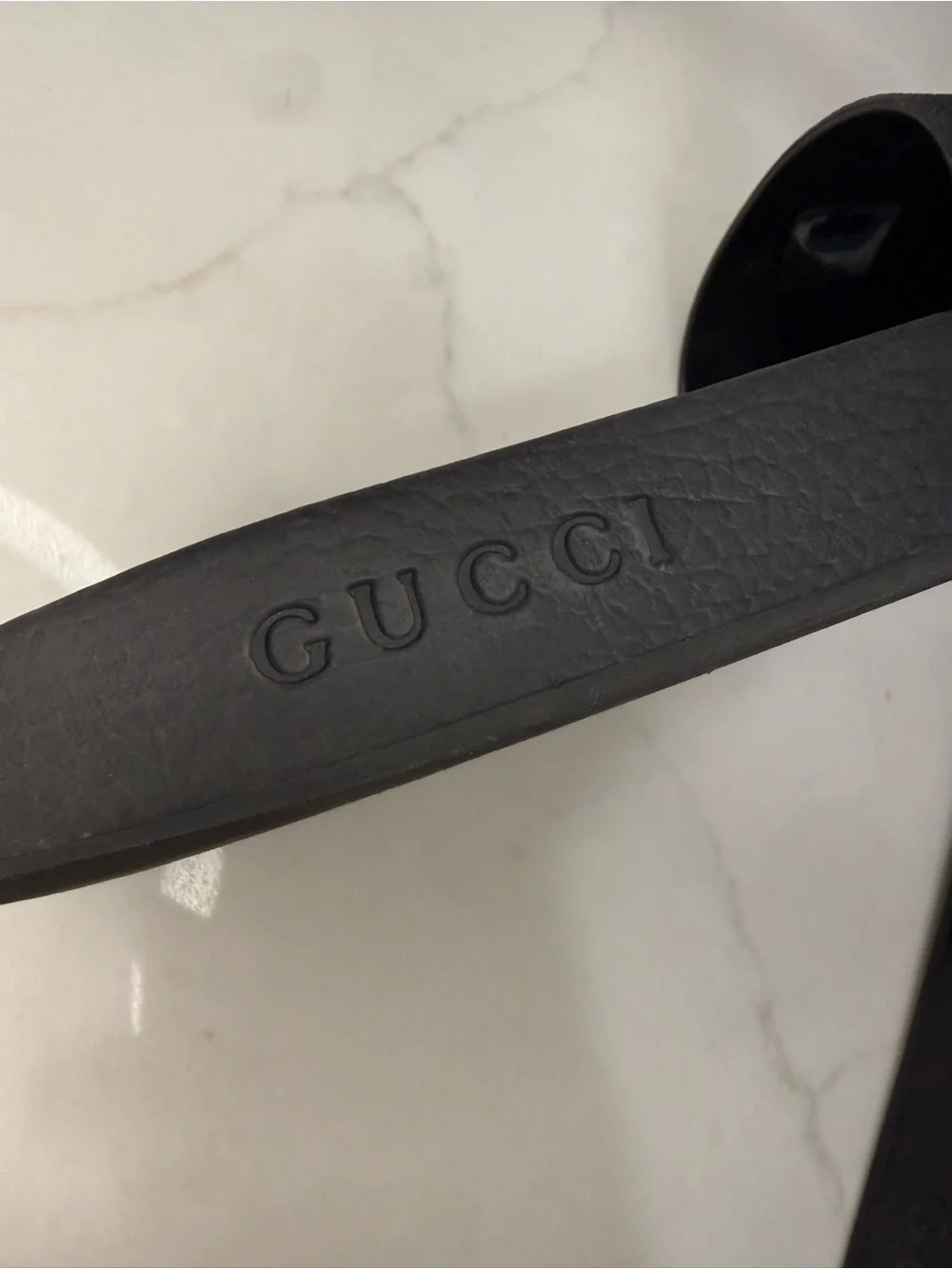 Gucci Pursuit Web Slides Men 13G Black Red Green Authentic COA